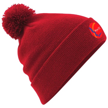 Original Pom Pom Beanie : Red